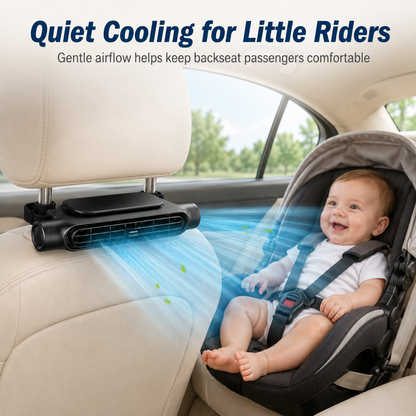 🧊 Portable Car Headrest Cooling Fan