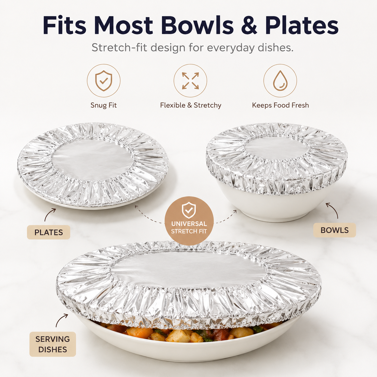 🔥 Reusable Thermal Dish Covers – Keep Food Warm & Fresh Longer