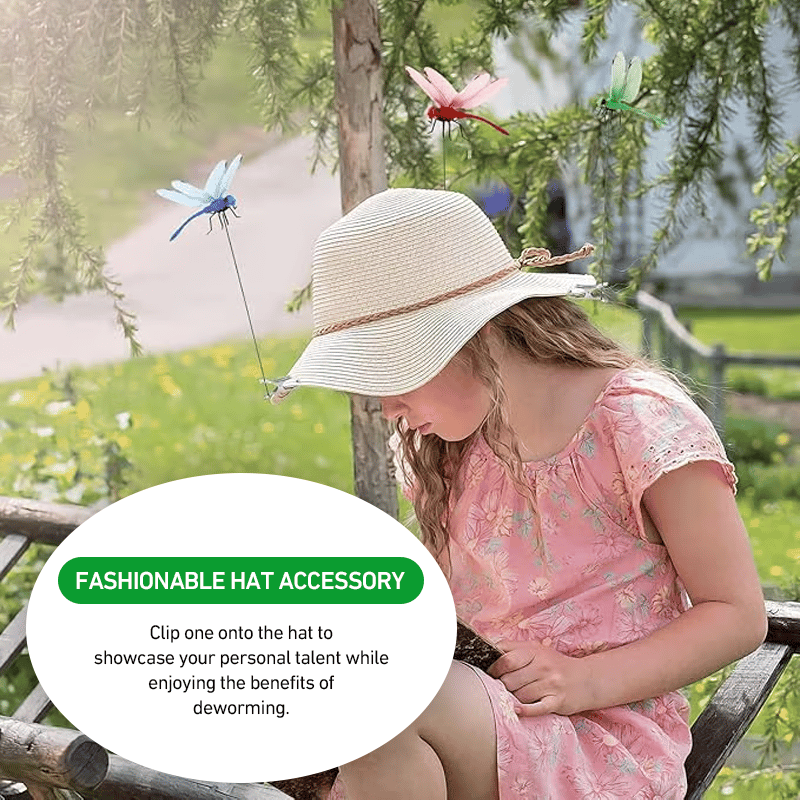 🦟3D Simulated Dragonfly Predator Clips for Natural Outdoor Insect Repellent 👒