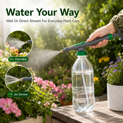 💦 Universal Pressure Bottle-Mount Sprayer Attachment with Brass Nozzle 🌱