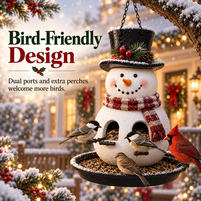 🐦 Festive Holiday Hanging Bird Feeder – All-Weather Winter Garden & Porch Decor 🌲