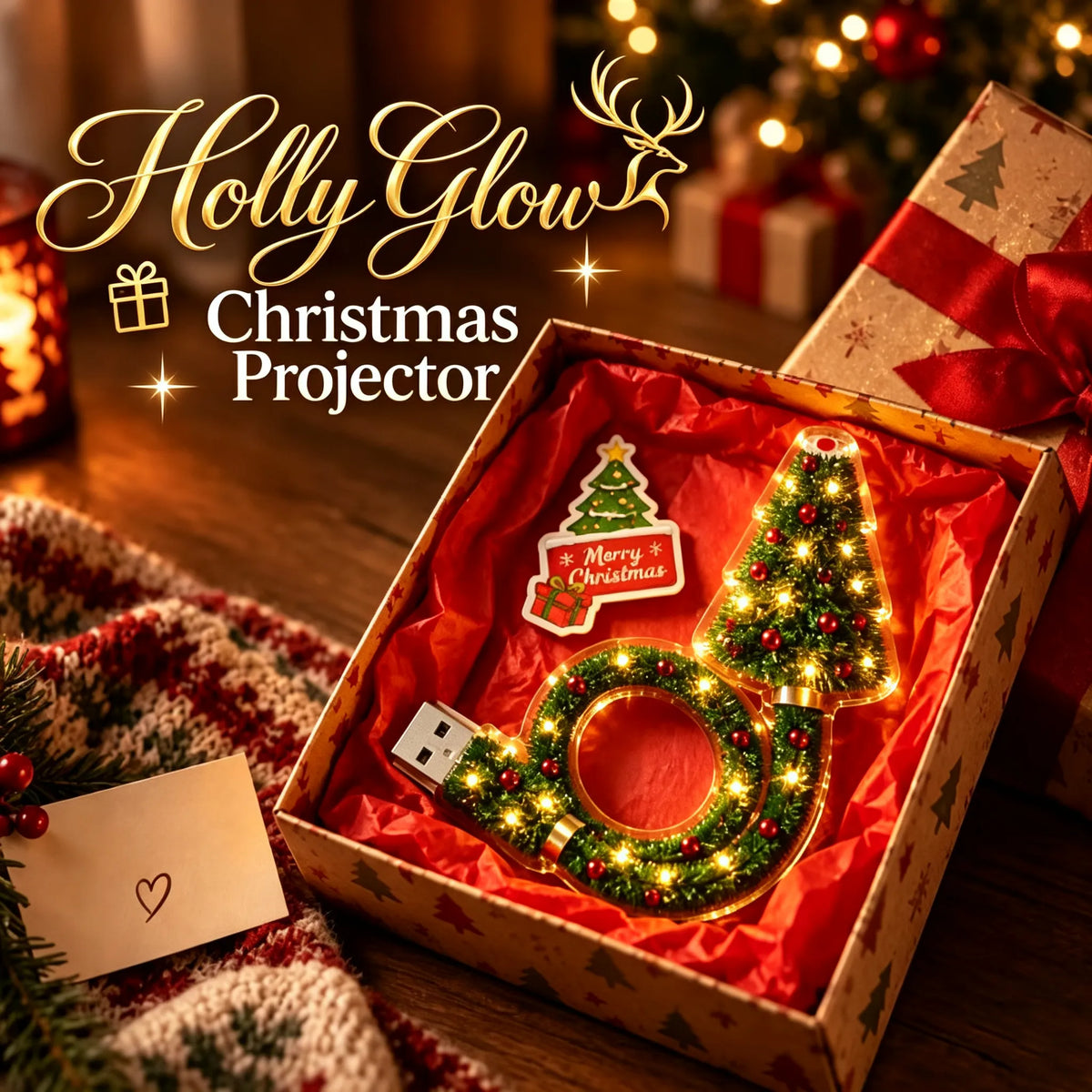 🎄 Christmas Projector Lamp – 6 Festive Wall & Ceiling Designs ✨
