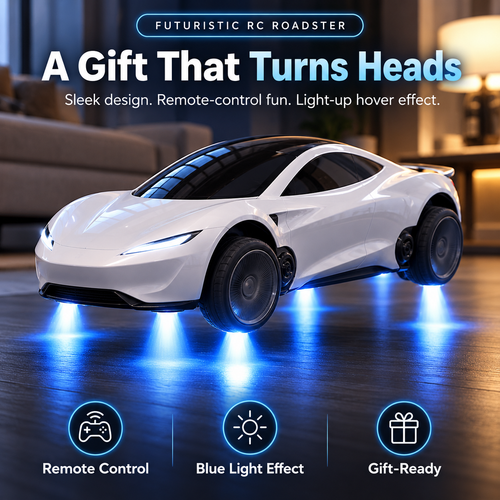 🚀 FutureDrive™ RC Roadster – Futuristic Hover-Effect Car with Stunning Blue LED Lights