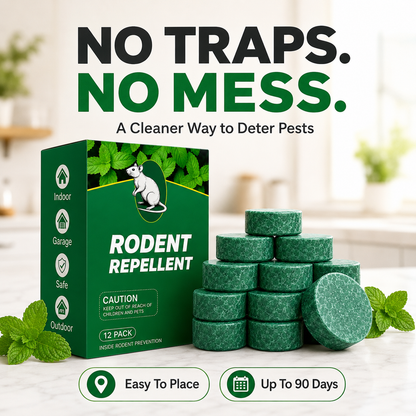 🌱 24-Pack Natural Peppermint Oil Pest & Rodent Repellent Pucks 🐭