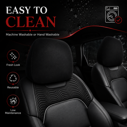 😈 2 Pcs Gothic Devil Eye Car Covers: Washable & Universal Fit 🚗