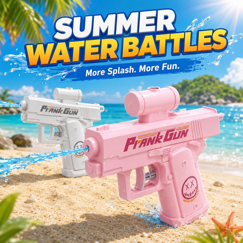 💦 Long-Range Trick Water Blaster – 8M Summer Spray Toy 🎯