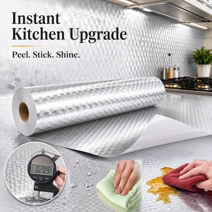 ✨🔥 Peel & Stick Aluminum Foil – Instant Kitchen Makeover 🏡