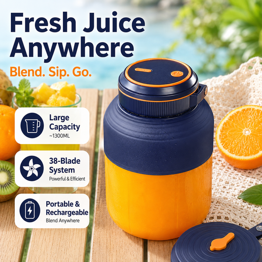 🍹 SUMMER SALE⚡Portable Smoothie Blender – Fresh Juice in Seconds