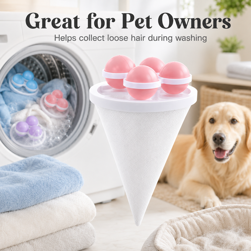 🧺 Floating Laundry Hair Catcher