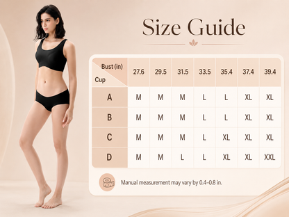 👙 Wireless Seamless Everyday Bra Bare Feel 3D Sculpted Contour Support Bra 🌸