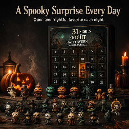 🎃 Halloween Advent Calendar Countdown Box with Collectible Figures 👻