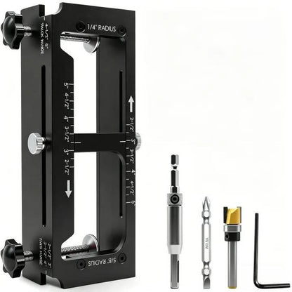 Adjustable Door Hinge Mortise Jig Kit