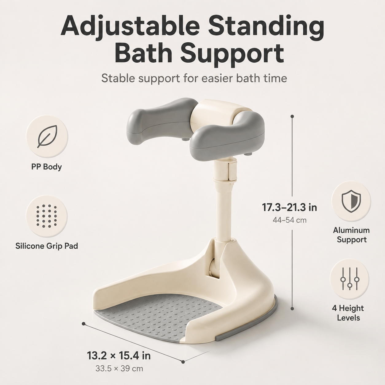 🛁 Adjustable Toddler Standing Bath Support & Shower Assistant 👶