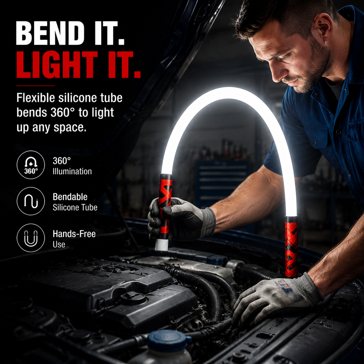 🪄 Bendable Ultra-Bright LED Flashlight Stick🪄