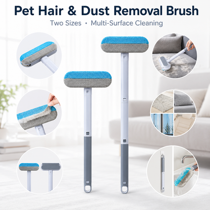 🐾 Extendable Pet Hair & Dust Brush – Reusable Sofa, Clothing & Window Tool ✨