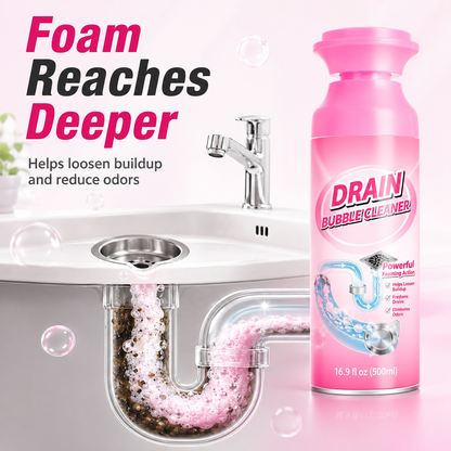 ⚡️ [BUY 1 GET 1 FREE] 🫧 Foaming Pipe Cleaner & Drain Deodorizer – 360° Expanding Sink Foam ✨