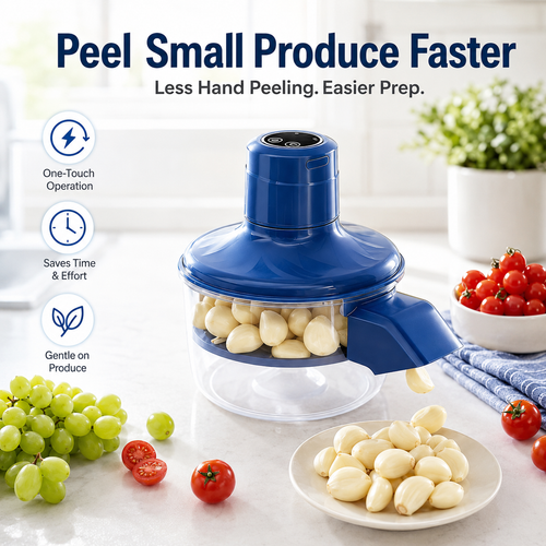 🧄 Electric Automatic Garlic & Fruit Peeler Machine 🍇