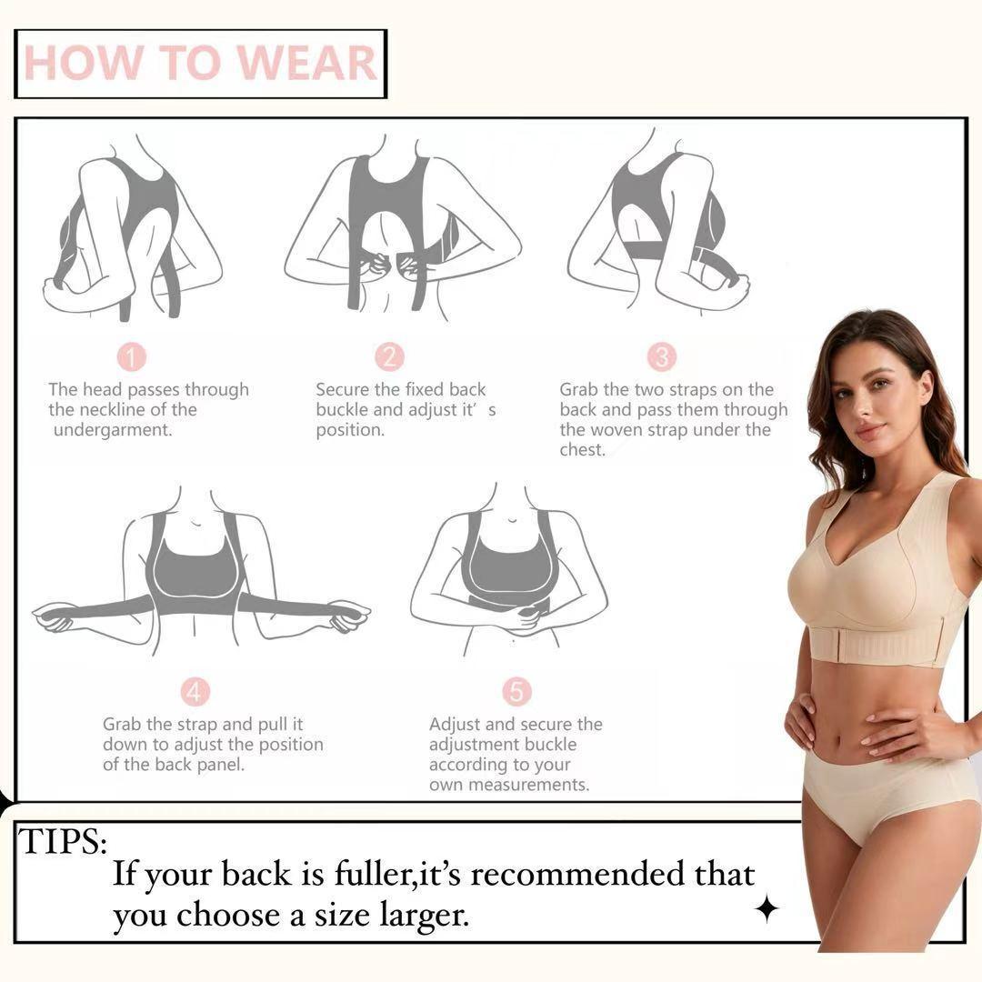 ✨ ComfortLift™ Front-Closure Posture Bra | Wireless & Breathable ☁️