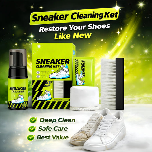 👟 Foam Shoe Cleaning Kit – Sneaker Cleaner With Brush & Microfiber Towel ✨