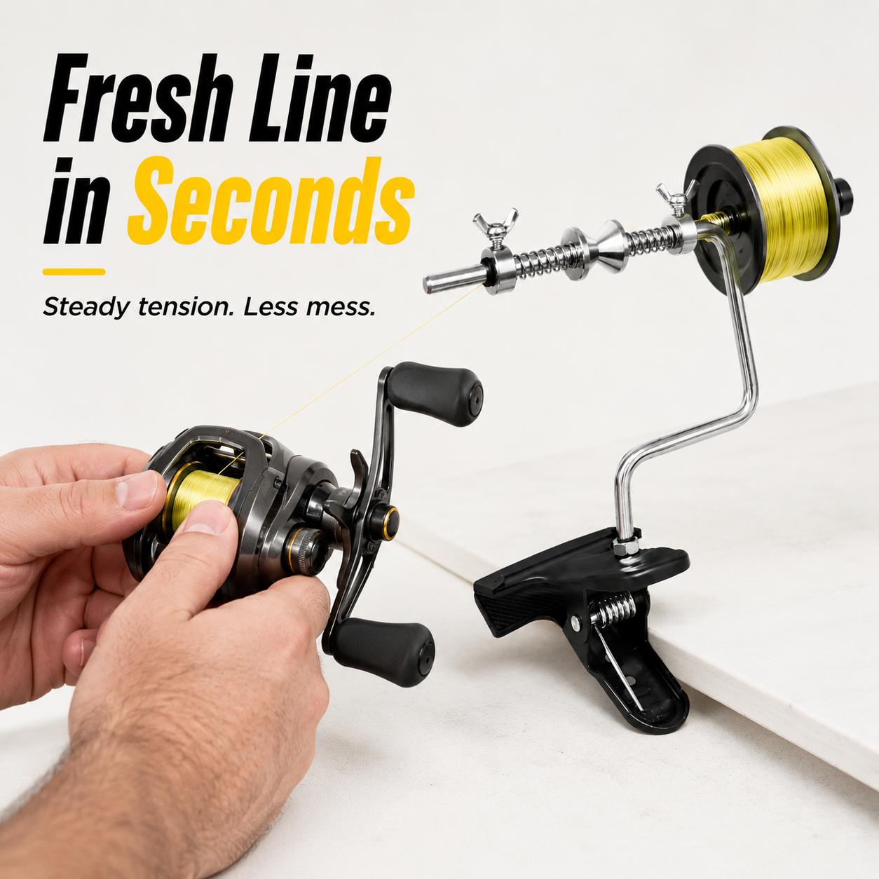 🎣 Universal Portable Fishing Line Spooler