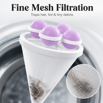 🧺 Floating Laundry Hair Catcher