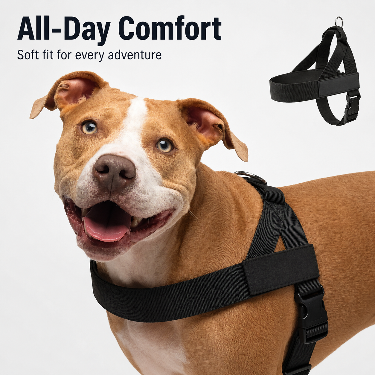 🐶 No-Pull Dog Harness - Easy Fit & Chafe-Resistant ✨
