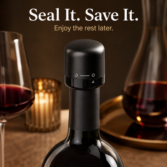 🍷 Twist-Lock Wine & Champagne Stopper with Food-Grade Silicone 🥂