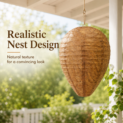 Wasp Nest Decoy 🐝 Natural Outdoor Repellent