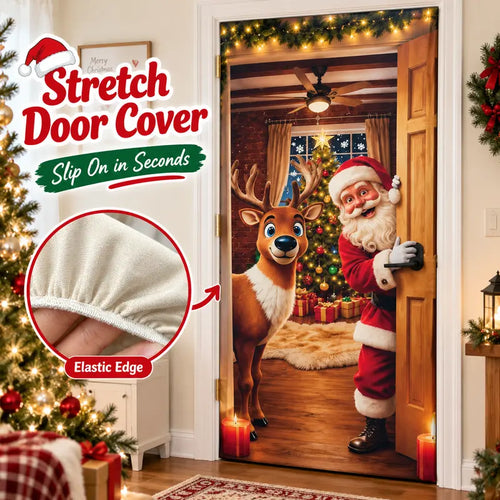 🎄 Magical Christmas Front Door Cover Decoration | Instant Festive Holiday Entrance Banner 🎅