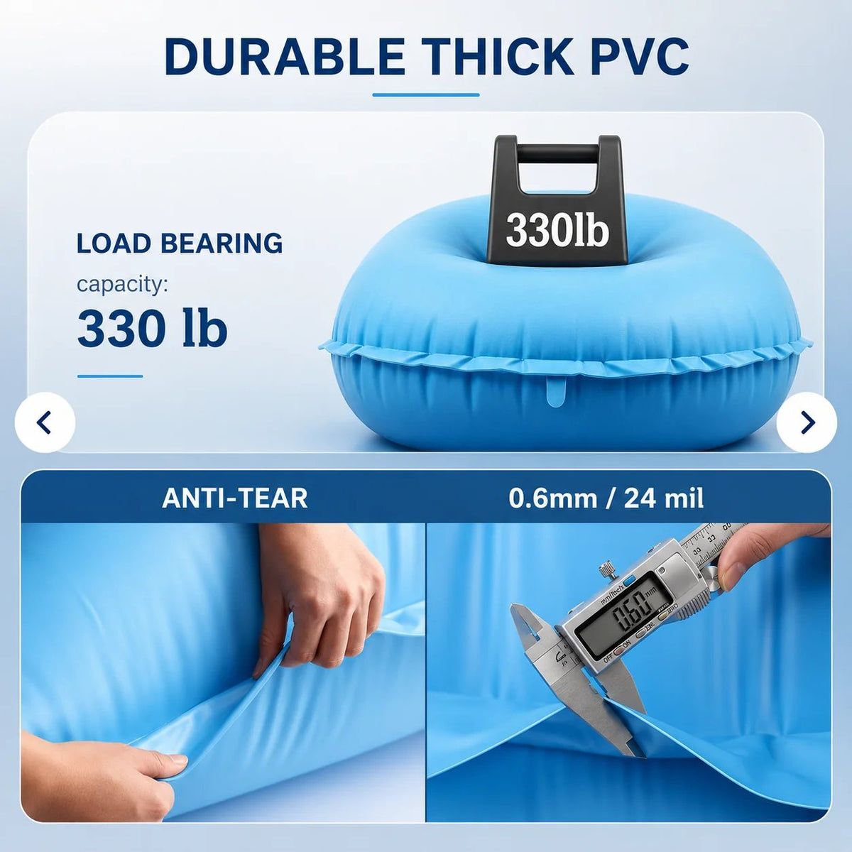 ❄️ Heavy-Duty Winter Pool Air Pillow - 0.6mm Thick Ice Pressure Buffer 🏊