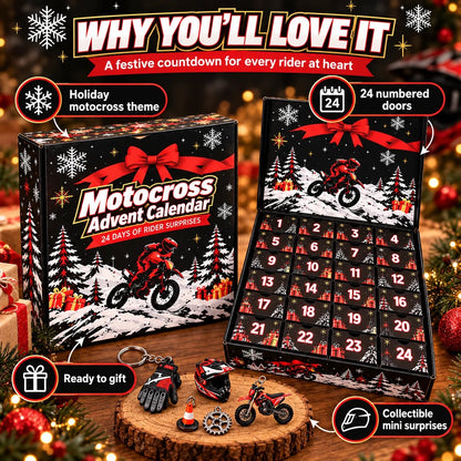🏍️ MotoRush  24-Day Motocross Advent Calendar – Daily Rider Surprises for Bike Fans