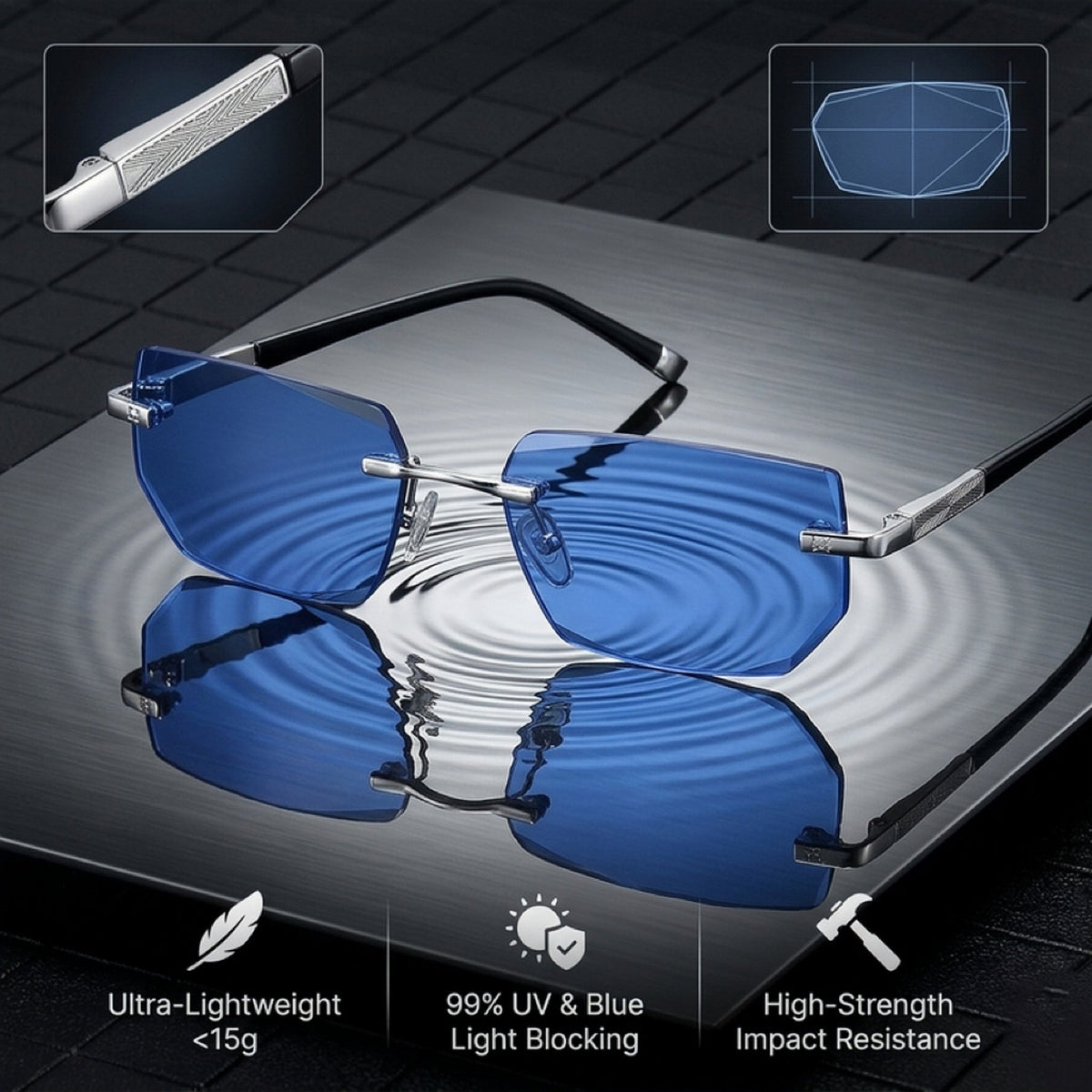👓 Auto-Focus Adaptive Vision Glasses with UV & Blue-Light Protection ✨