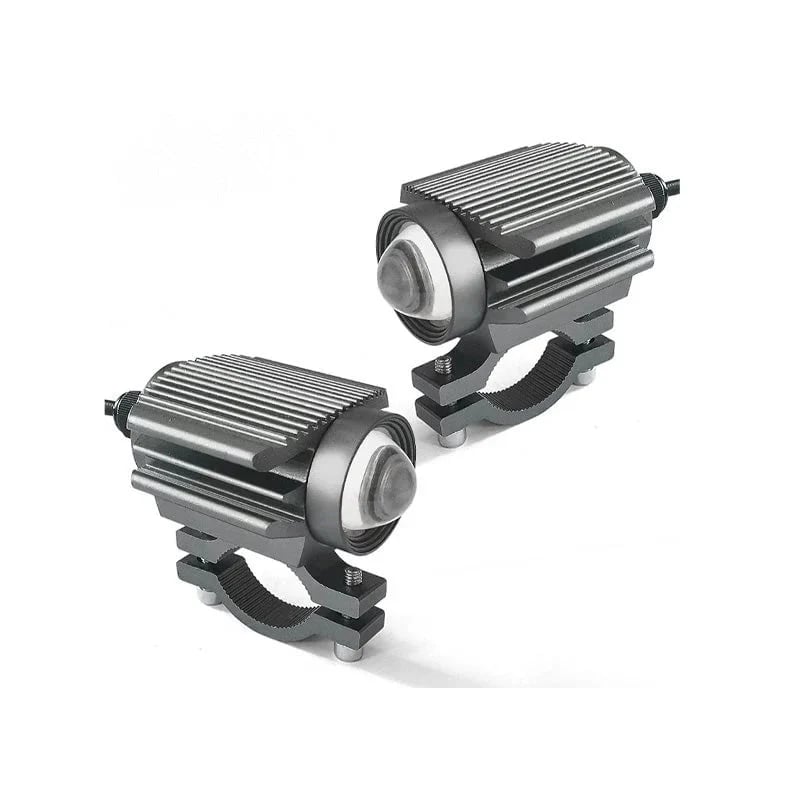 💯⏰Universal Motorcycle LED Spotlight Dual Color Auxiliary Driving Light