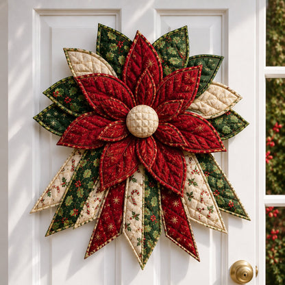 🎄 Oversized Christmas Quilted Door Hanger DIY Sewing Kit (23–25") 🪡