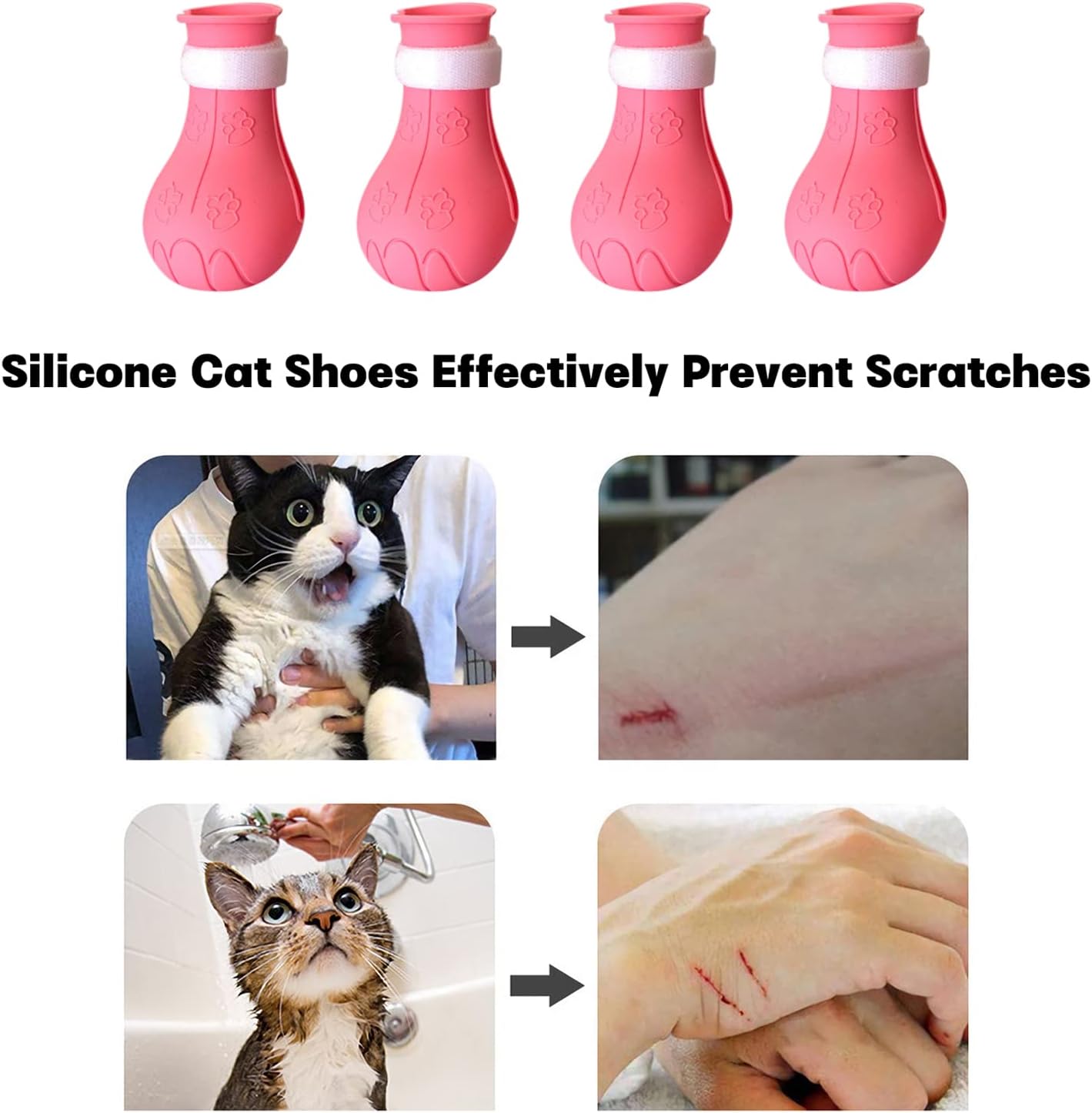 Pet Shoes: Scratch-Resistant, Bathing, Medication, and Injection-Safe Silicone Cat Paw Covers (Durable)