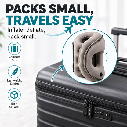 ✈️ Inflatable Airplane Sleep Pillow – Sleep Better on Every Flight