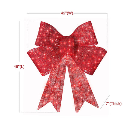 🔥55% OFF Hot Sale🎁✨🎄 48-Inch Lighted Christmas Bow 🎀