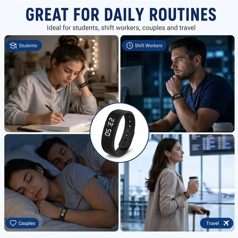 ⚡ 50% OFF – USB Rechargeable Fitness Tracker & Silent Alarm