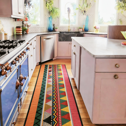 Washable Bohemian Runner Rug