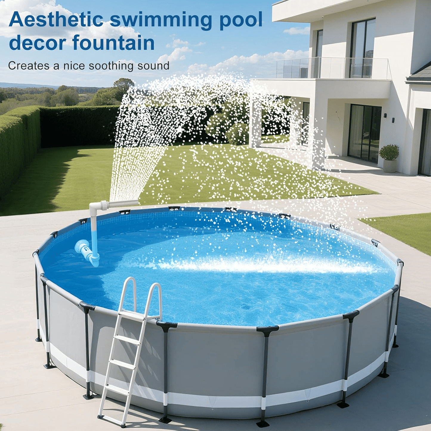 Pool Fountain Waterfall Sprayer – Easy Install Pool Water Feature