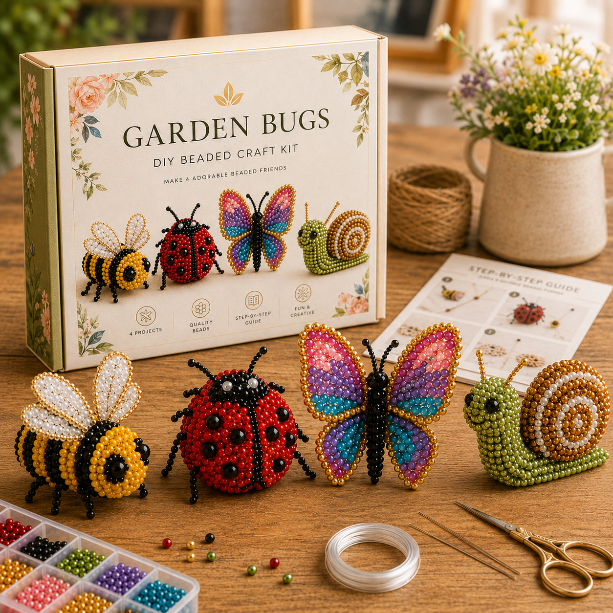 🧵🐦 3D Beaded Animal DIY Kit | Perfect Gift for Craft & Animal Lovers ✨