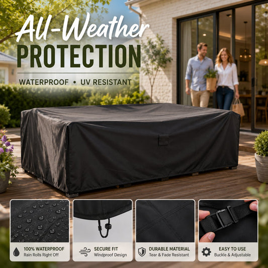 🛋️ All-Weather Waterproof Patio Sofa Cover