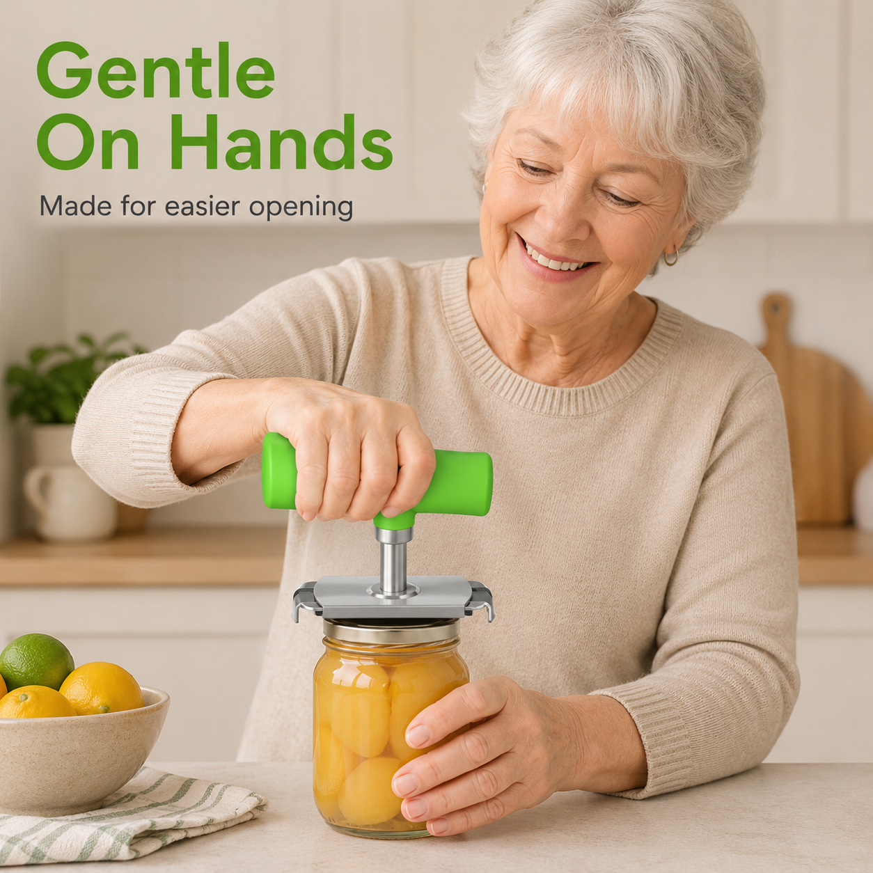 Effortless Arthritis Jar Opener, 2024 Upgraded Bottle Opener Is Suitable For Hand-Weak, Easy-To-Open Adjustable Handle Bottle Opener, Suitable For The Elderly.