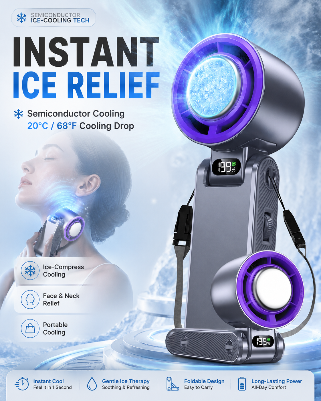 🔥Last Day 55% Off | Turbo Handheld Fan