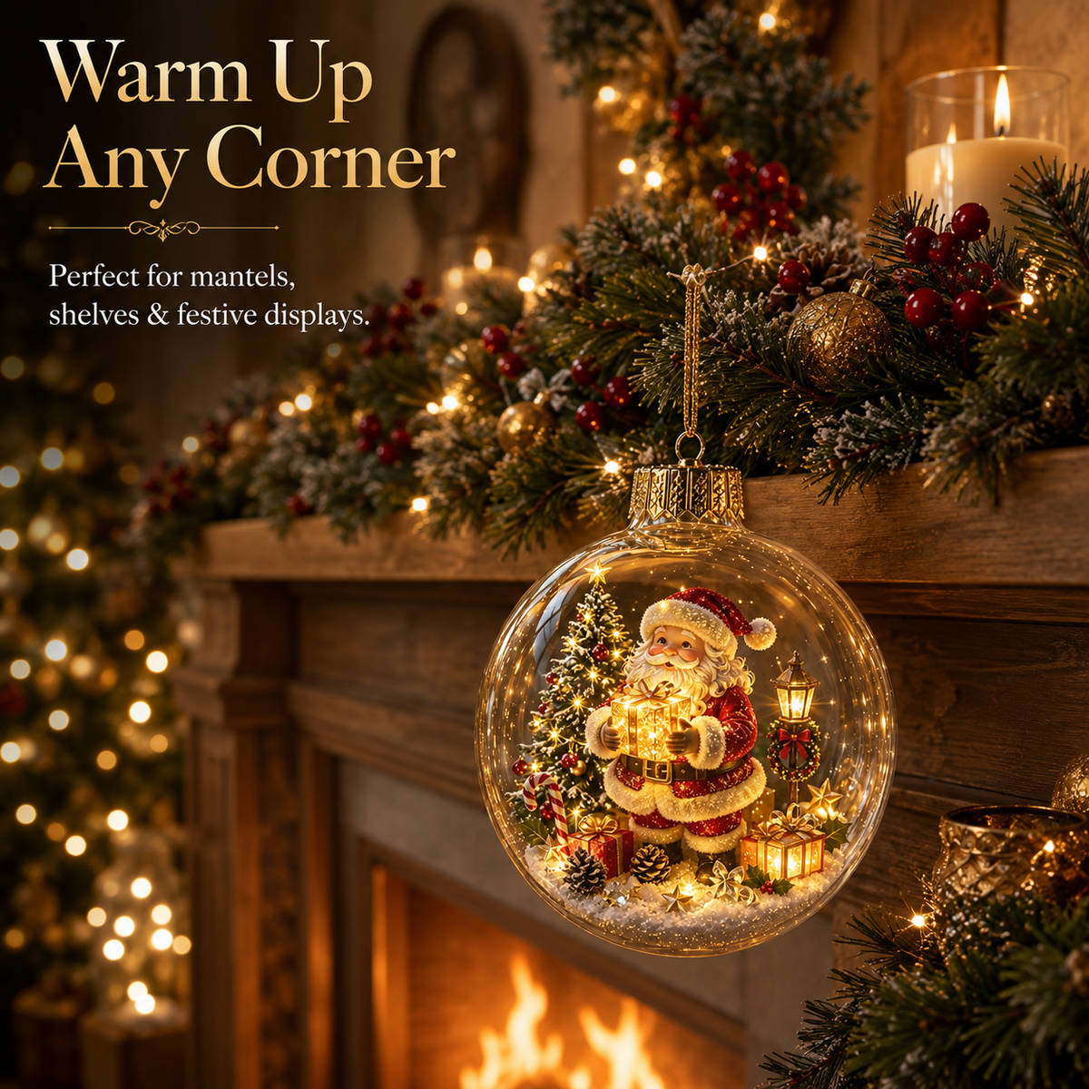 🔥 LIMITED-TIME 50% OFF 🔥 🎄 3D Miniature Christmas Globe Hanging Ornaments – 8 Collectible Scenes ✨