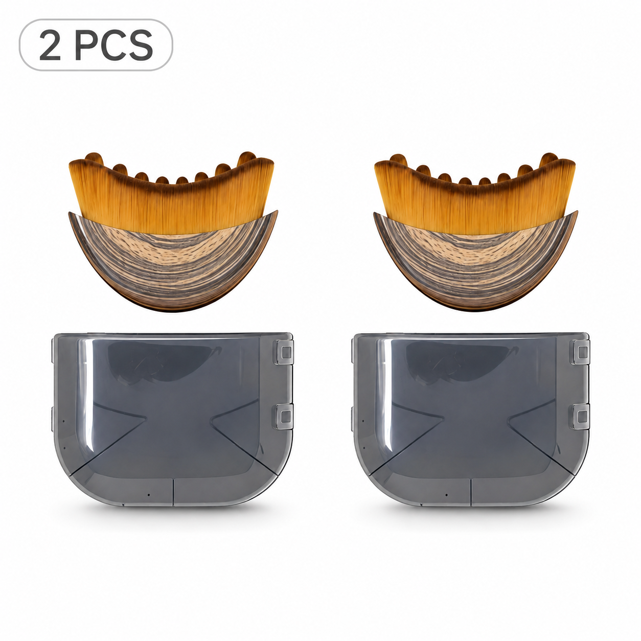 ⏰ LAST 24 HOURS: 50% OFF |✨ Sculpt & Refresh Curved Facial Massage Brush for Jawline, Face & Neck 💆‍♀️