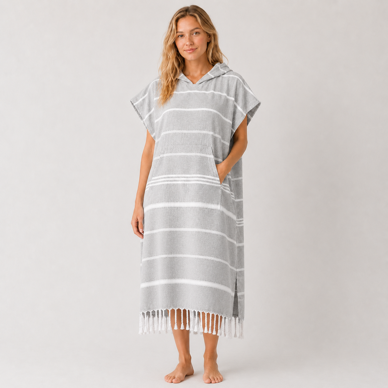 🏄 Hooded 100% Turkish Organic Cotton Beach & Surf Towel Poncho 🌊