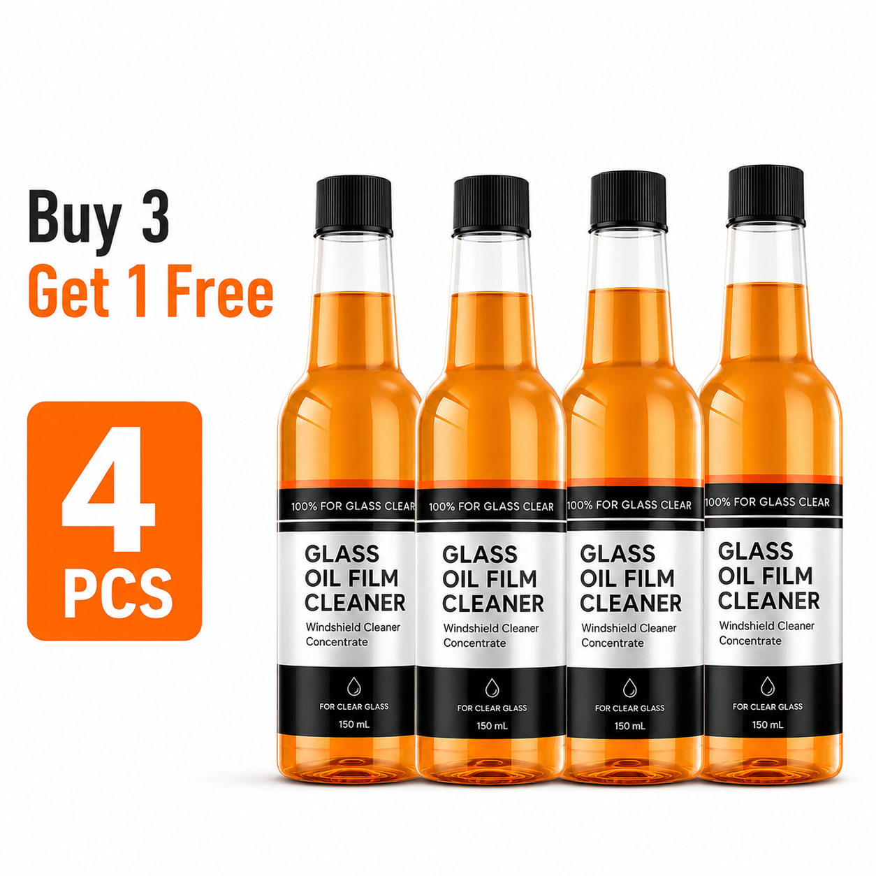 🧪 -45°C De-Icing & Anti-Oil Film Windshield Cleaner (150mL)❄️