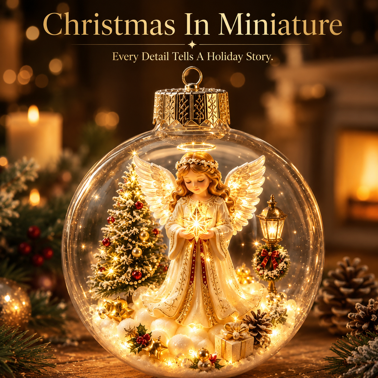 🔥 LIMITED-TIME 50% OFF 🔥 🎄 3D Miniature Christmas Globe Hanging Ornaments – 8 Collectible Scenes ✨