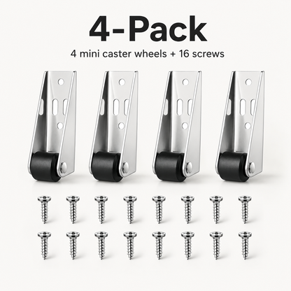 🔥 50K+ Sold! Mini Caster Wheels – Fix Sagging Doors & Move Furniture Easily ✨
